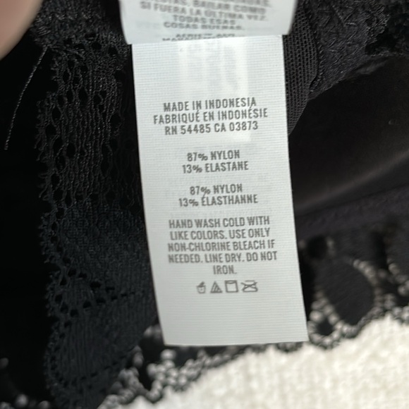 NWT Aerie Real Happy Soft Floral Lace Wireless Padded Bra - Picture 11 of 11